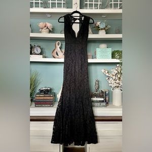 Black Lace Prom Dress | Size Small